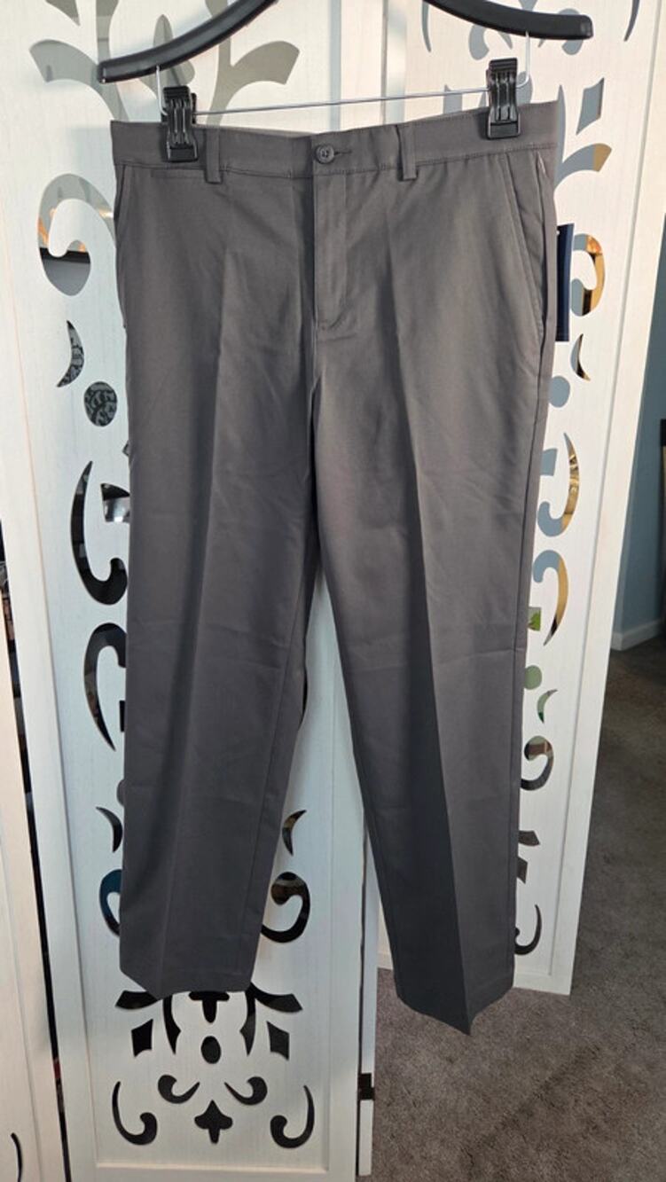 Ben Hogan Boys Golf Pants 18 NWT Asphalt Gray Stretch Moisture Wicking NWT
